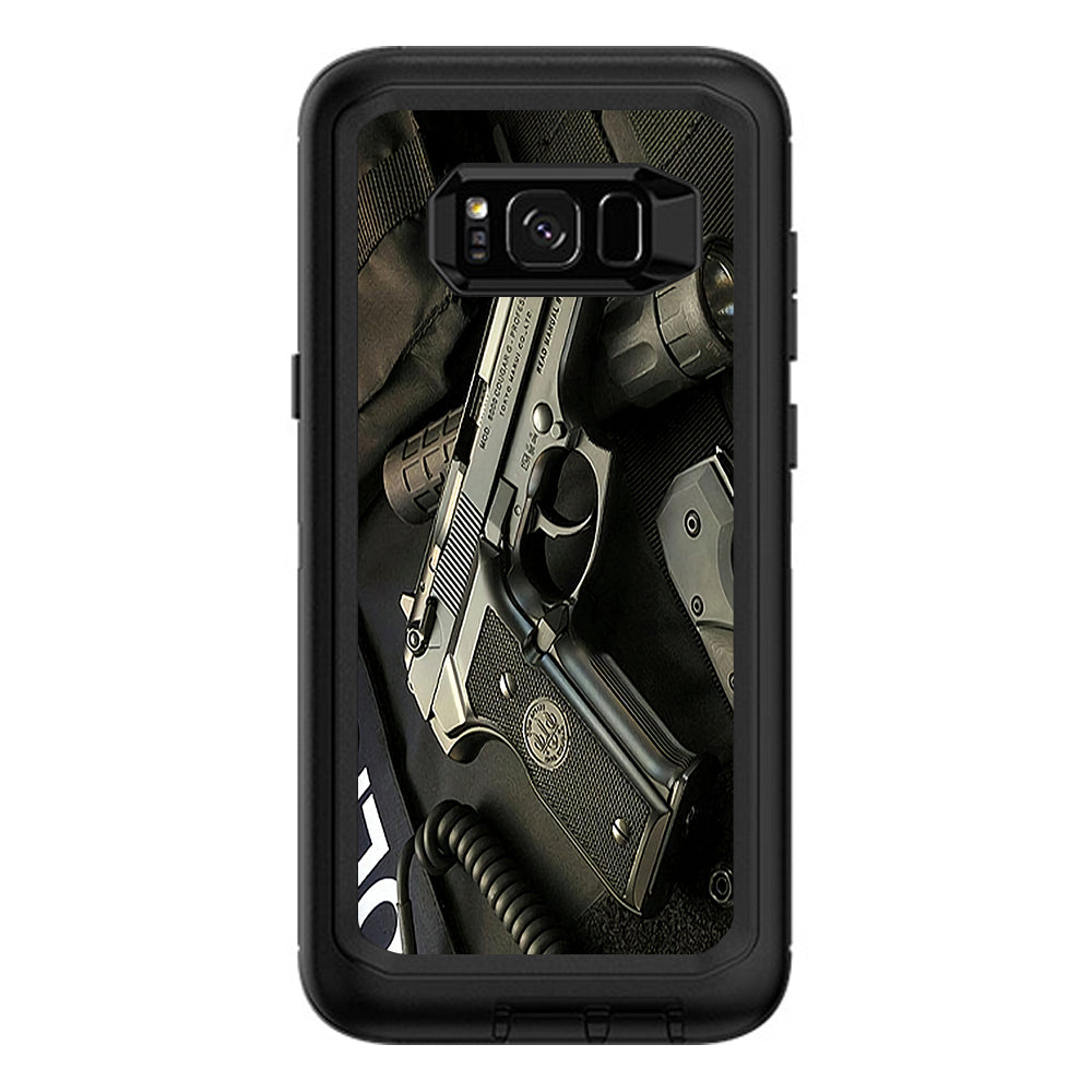  Edc Pistol Flashlight Knife Otterbox Defender Samsung Galaxy S8 Plus Skin