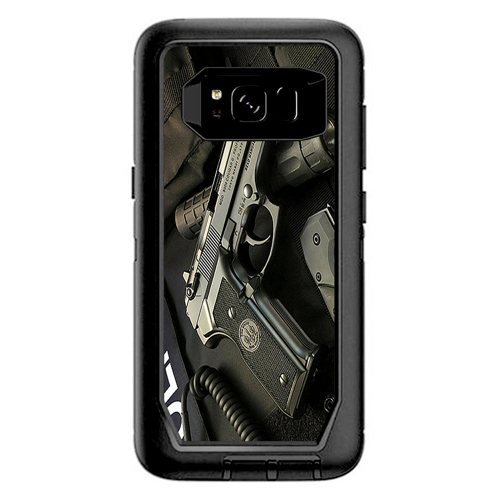  Edc Pistol Flashlight Knife Otterbox Defender Samsung Galaxy S8 Skin