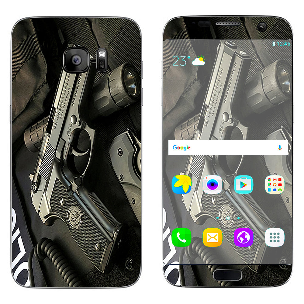  Edc Pistol Flashlight Knife Samsung Galaxy S7 Edge Skin