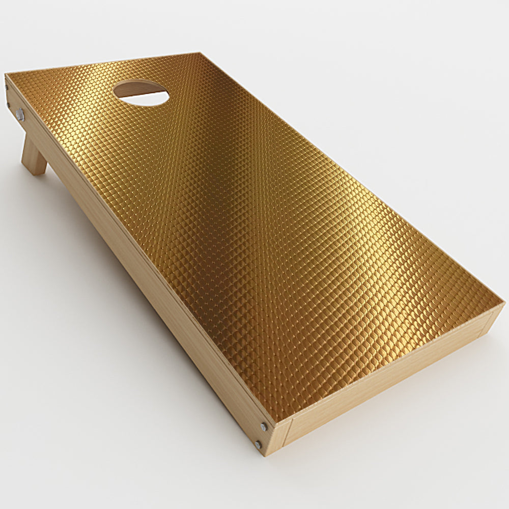  Gold Pattern Shiney Cornhole Game Boards  Skin