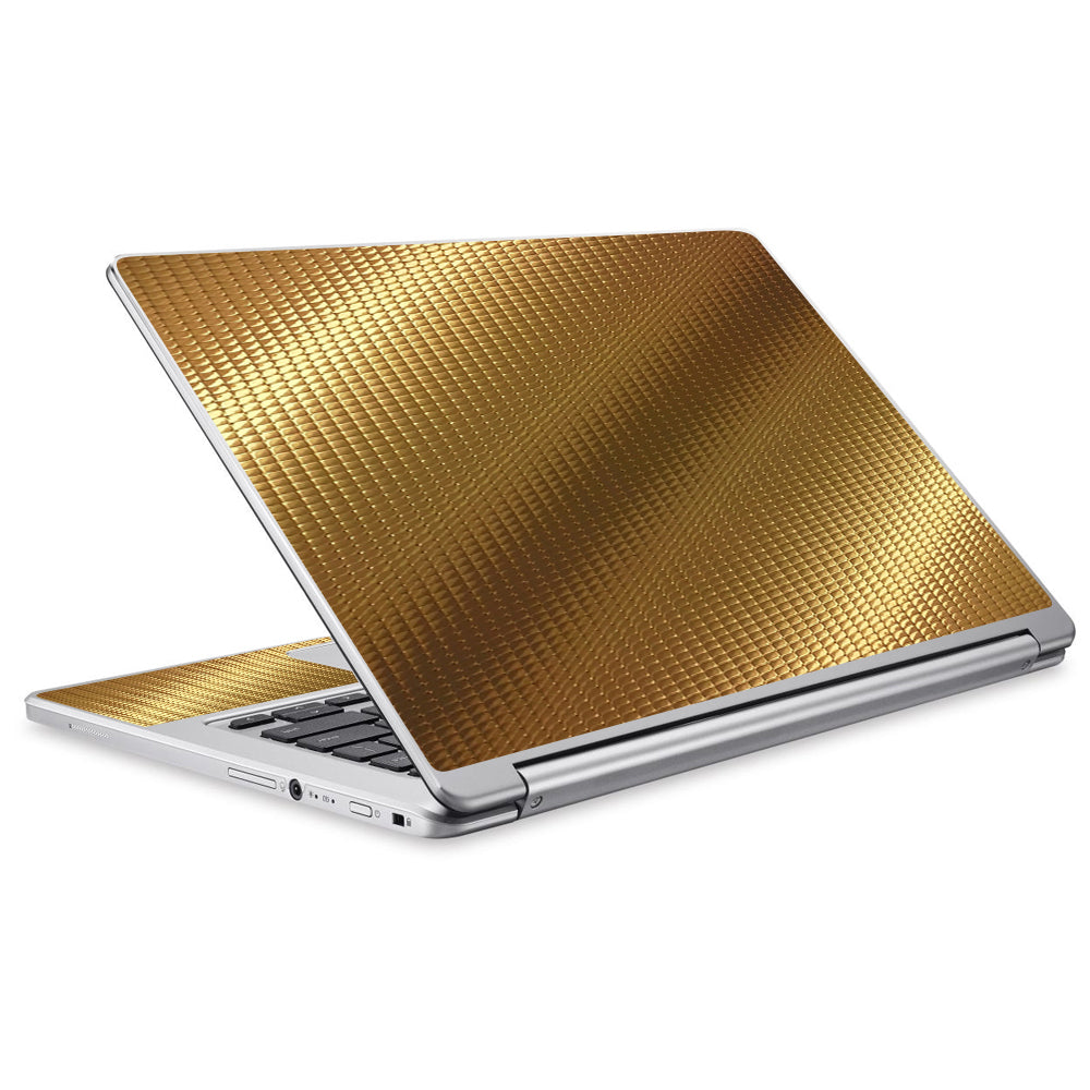  Gold Pattern Shiney Acer Chromebook R13 Skin
