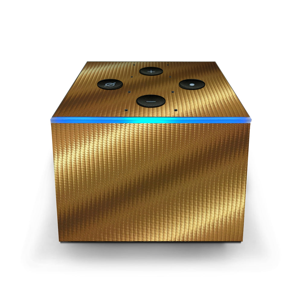  Gold Pattern Shiney Amazon Fire TV Cube Skin
