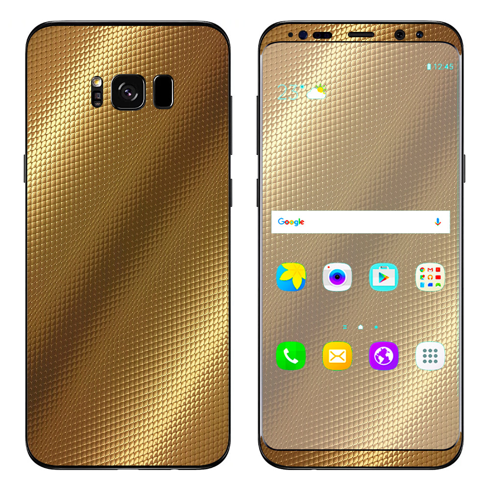  Gold Pattern Shiney Samsung Galaxy S8 Skin