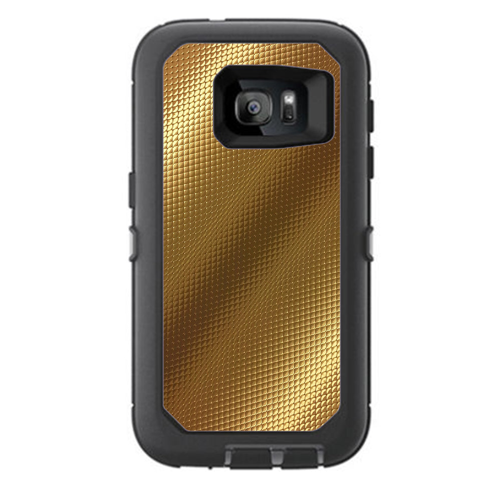  Gold Pattern Shiney Otterbox Defender Samsung Galaxy S7 Skin