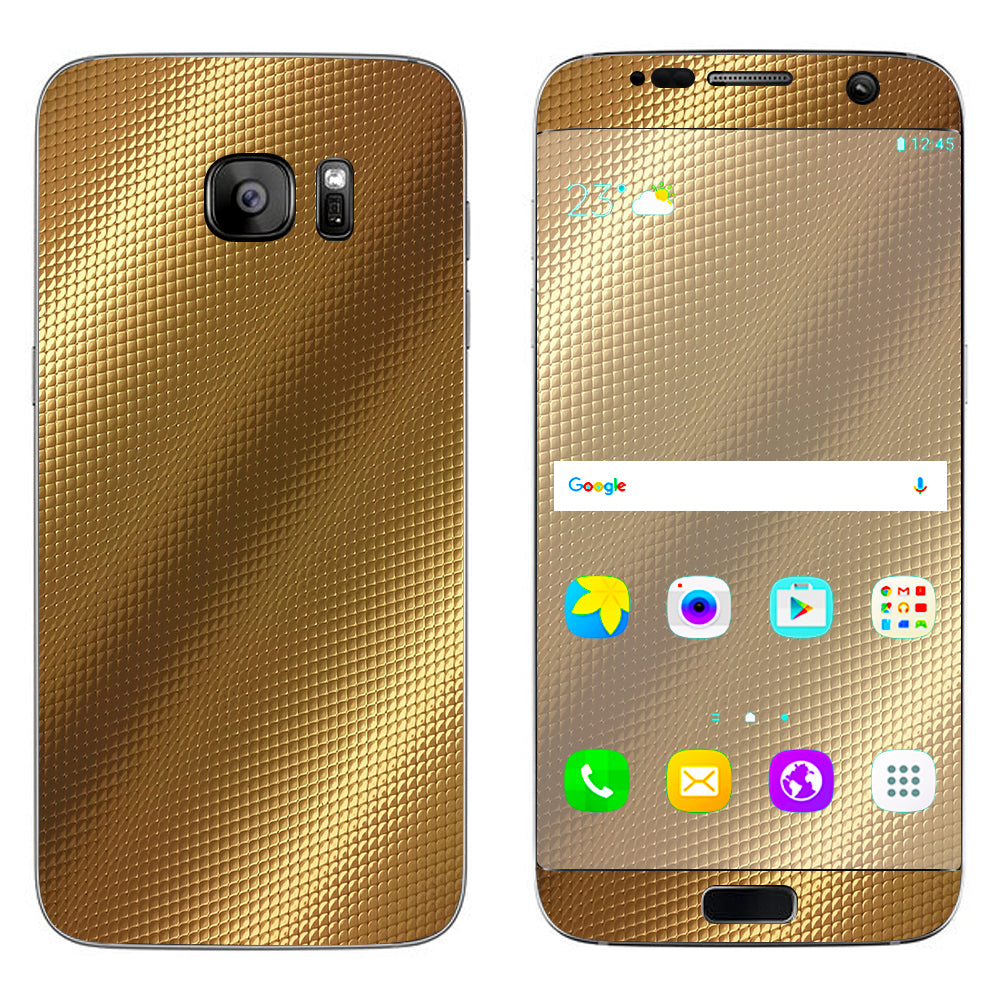  Gold Pattern Shiney Samsung Galaxy S7 Edge Skin