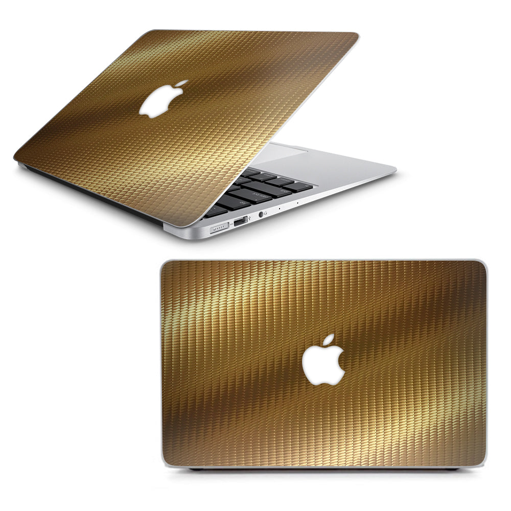  Gold Pattern Shiney Macbook Air 13" A1369 A1466 Skin