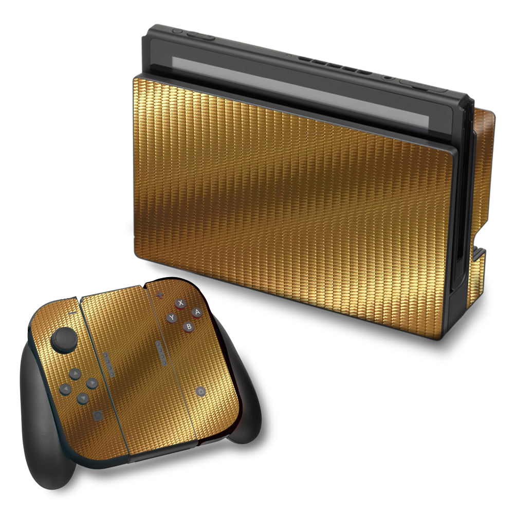  Gold Pattern Shiney Nintendo Switch Skin