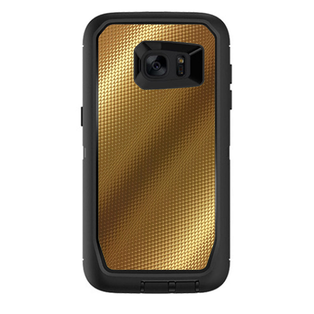  Gold Pattern Shiney Otterbox Defender Samsung Galaxy S7 Edge Skin