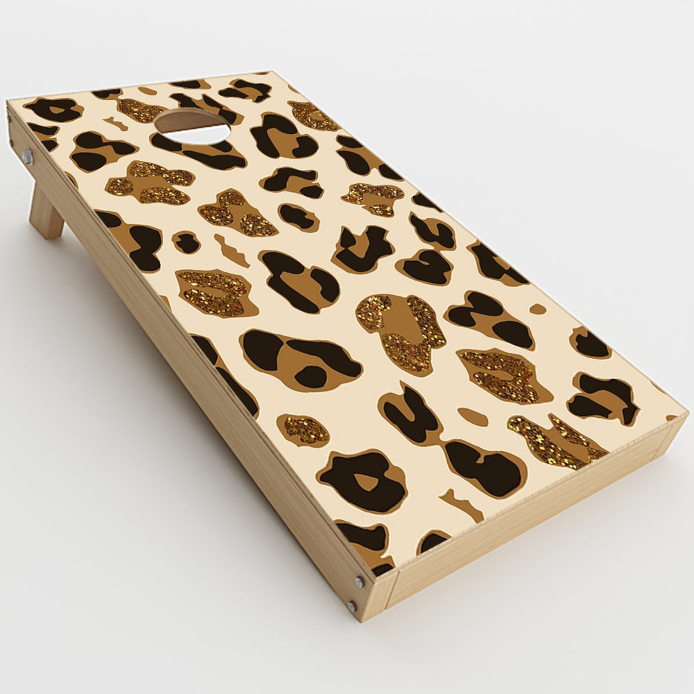  Brown Leopard Skin Pattern Cornhole Game Boards  Skin