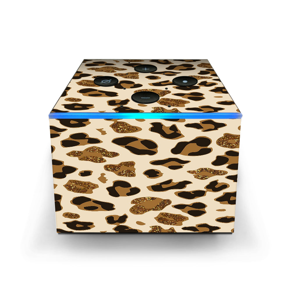  Brown Leopard Skin Pattern Amazon Fire TV Cube Skin