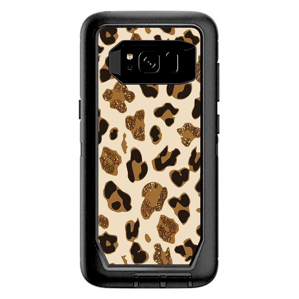 Brown Leopard Skin Pattern Otterbox Defender Samsung Galaxy S8 Skin