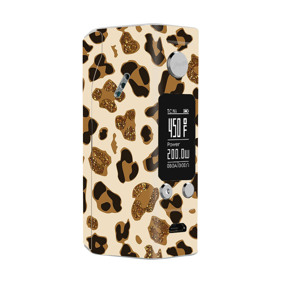  Brown Leopard Skin Pattern Wismec Reuleaux RX200S Skin