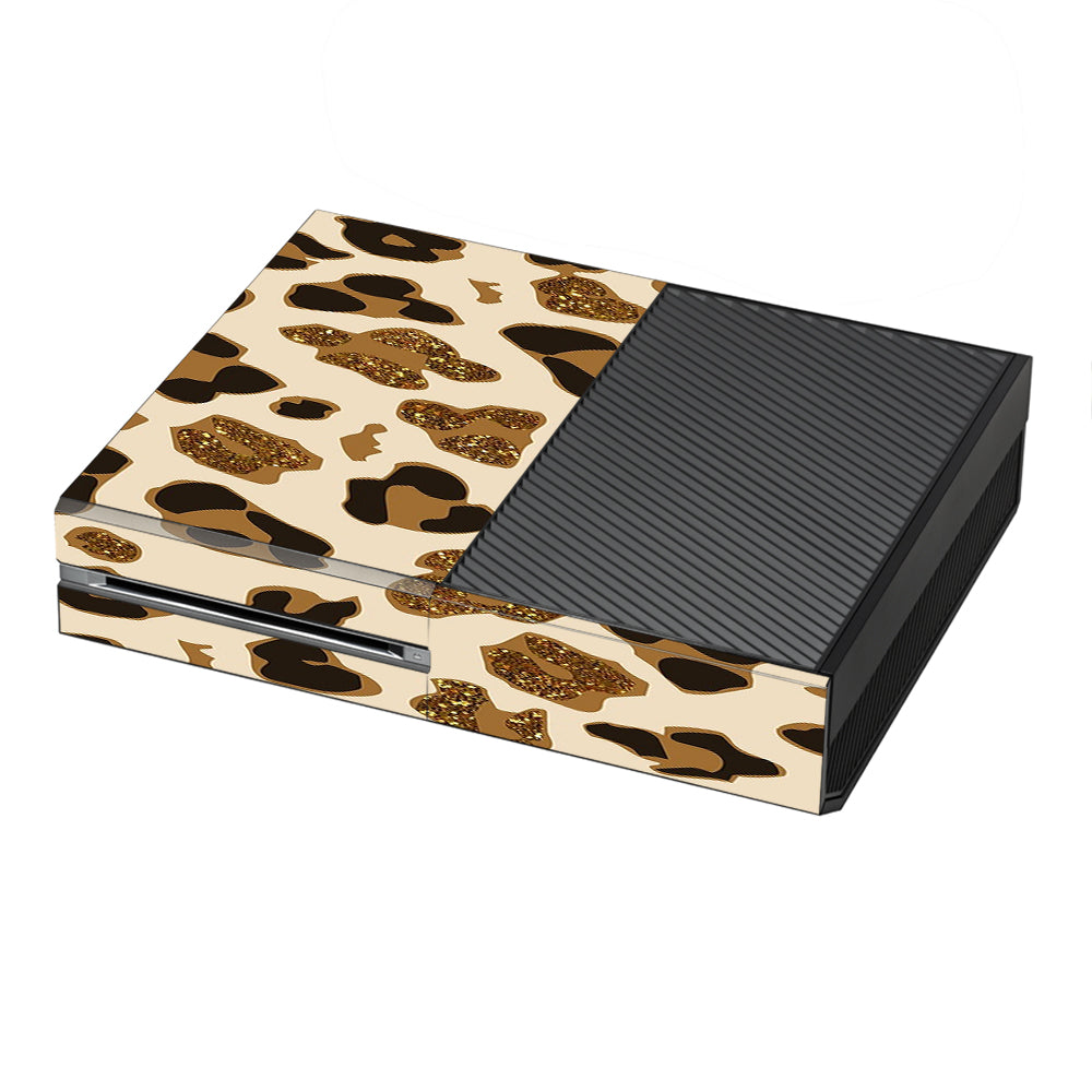  Brown Leopard Skin Pattern Microsoft Xbox One Skin