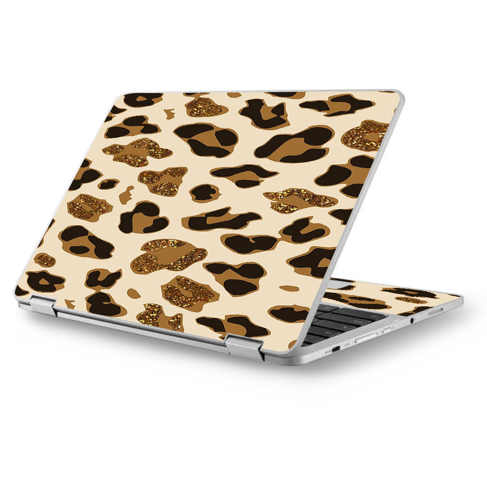  Brown Leopard Skin Pattern Asus Chromebook Flip 12.5" Skin