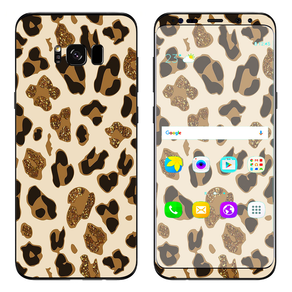  Brown Leopard Skin Pattern Samsung Galaxy S8 Plus Skin