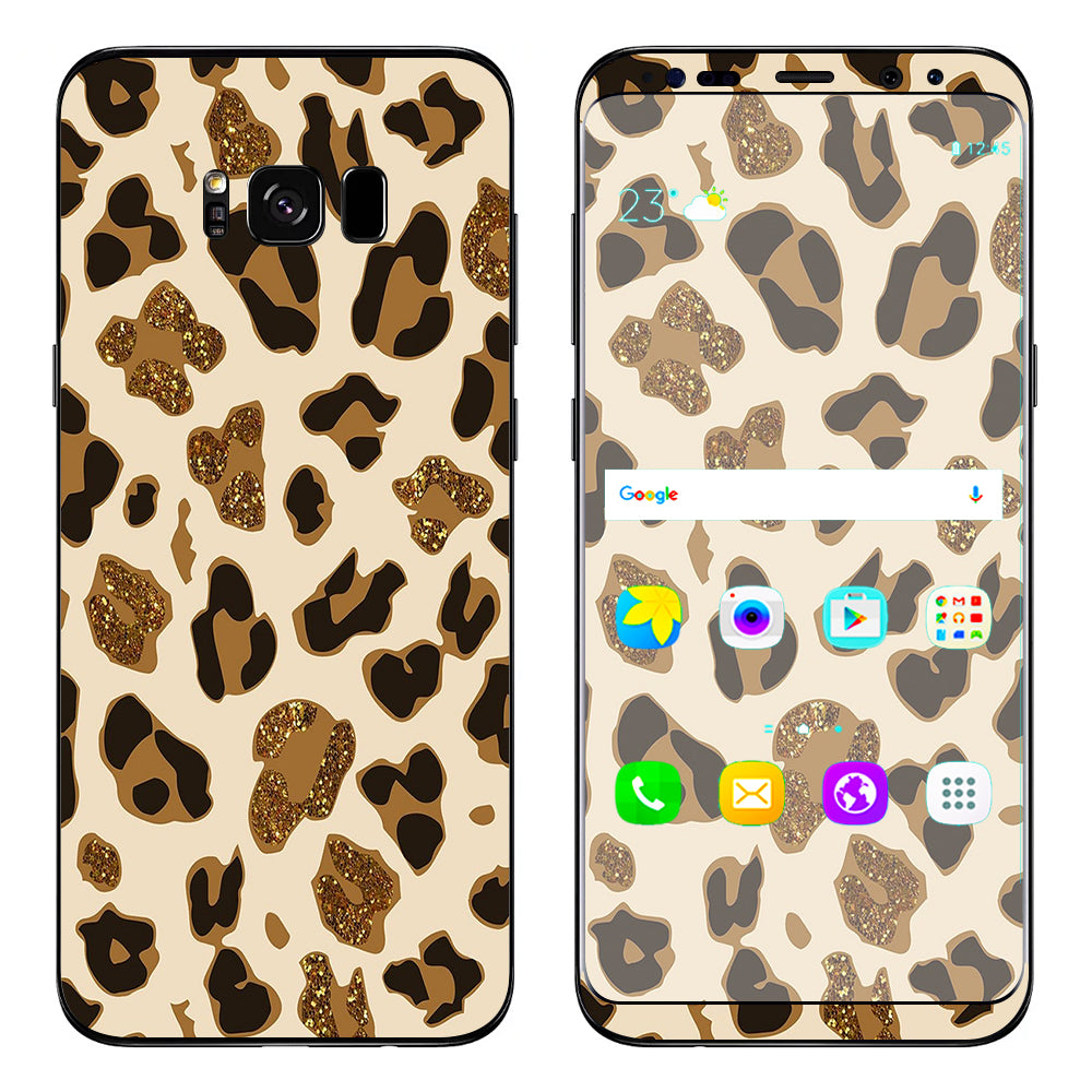  Brown Leopard Skin Pattern Samsung Galaxy S8 Skin