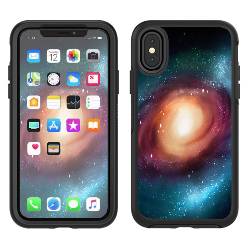  Universe Wormhole Outer Space Galaxy Otterbox Defender Apple iPhone X Skin
