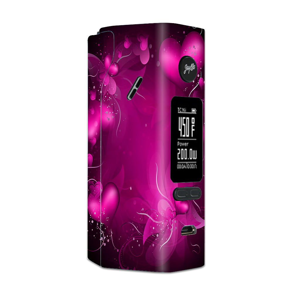  Pink Hearts Flowers Wismec Reuleaux RX 2/3 combo kit Skin