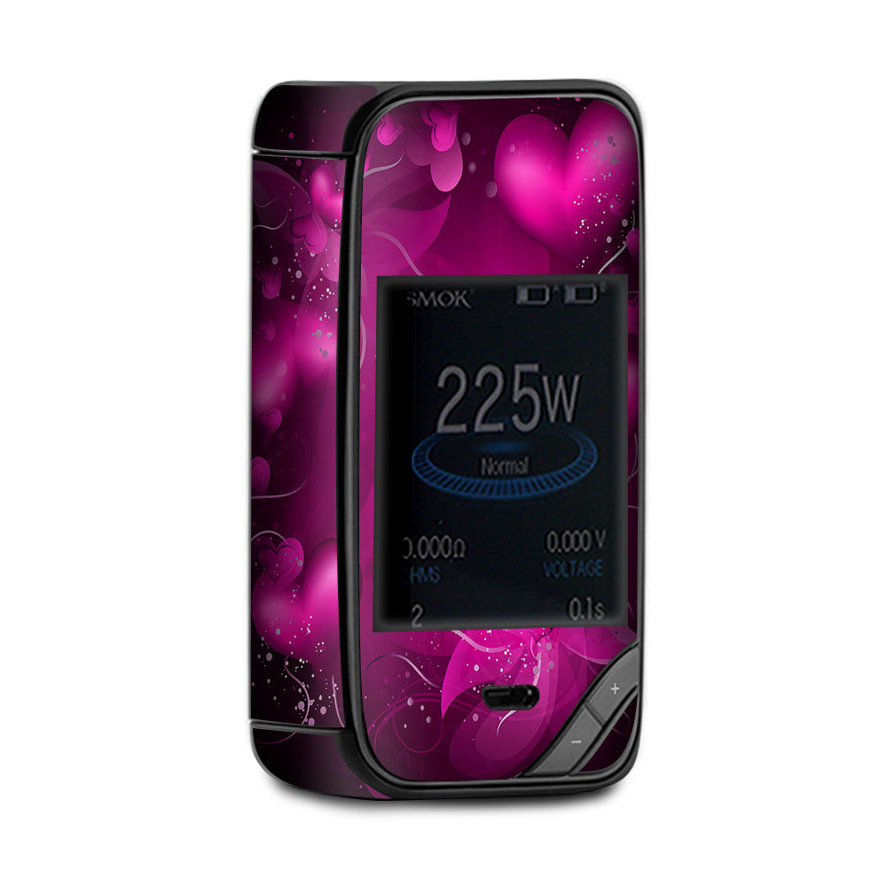  Pink Hearts Flowers X-Priv Smok Skin