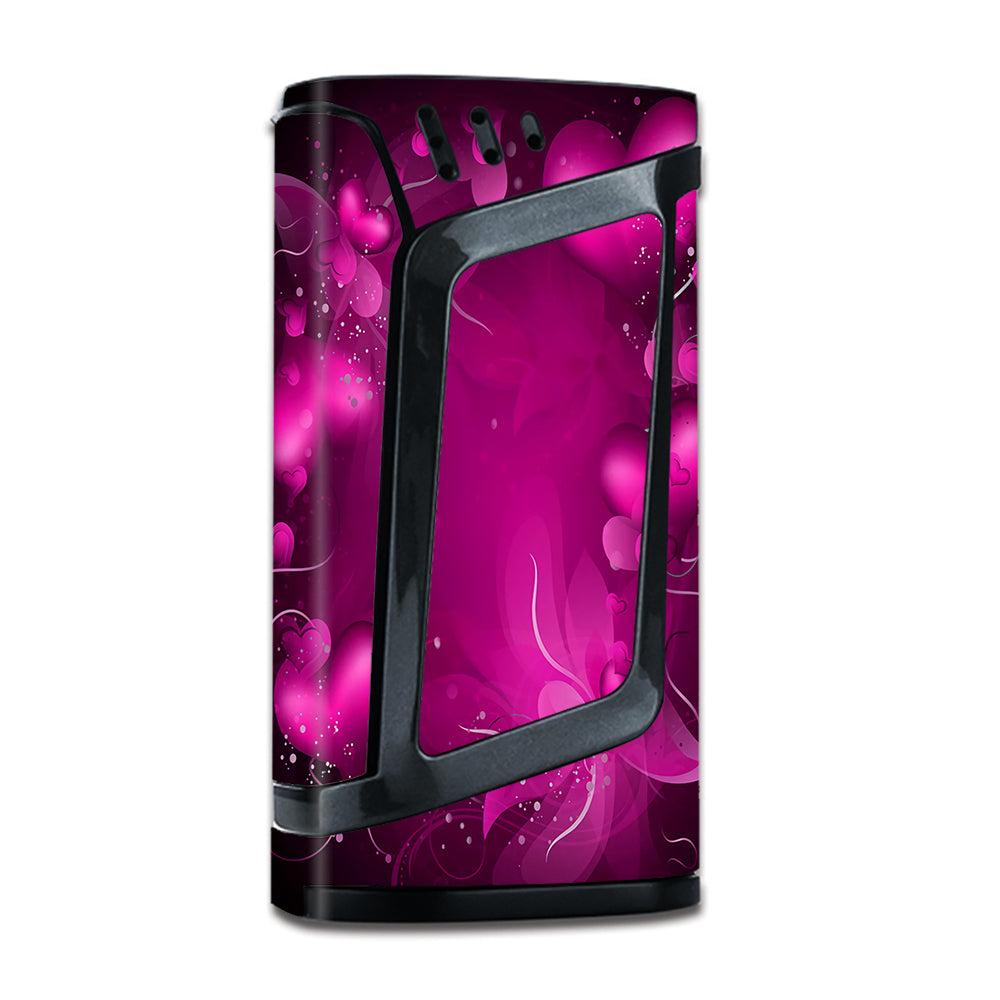  Pink Hearts Flowers Smok Alien 220W Skin