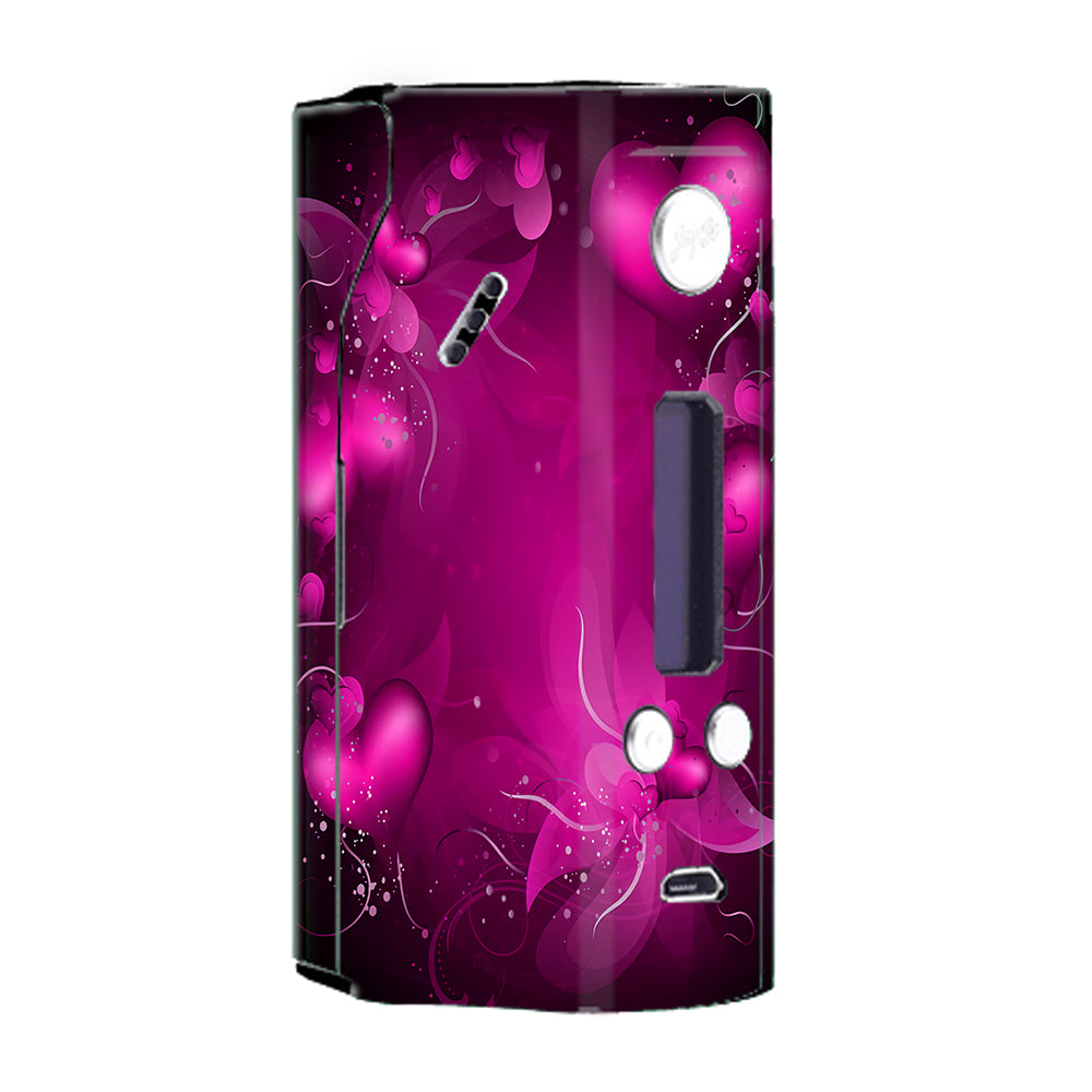  Pink Hearts Flowers Wismec Reuleaux RX200  Skin