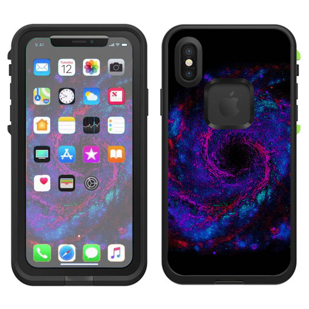  Galaxy Wormhole Space Lifeproof Fre Case iPhone X Skin