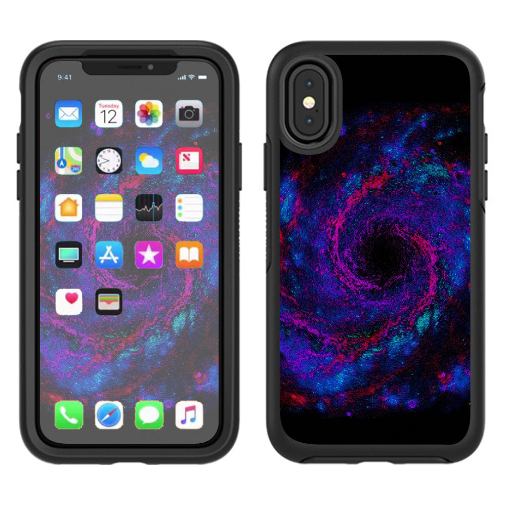  Galaxy Wormhole Space Otterbox Defender Apple iPhone X Skin