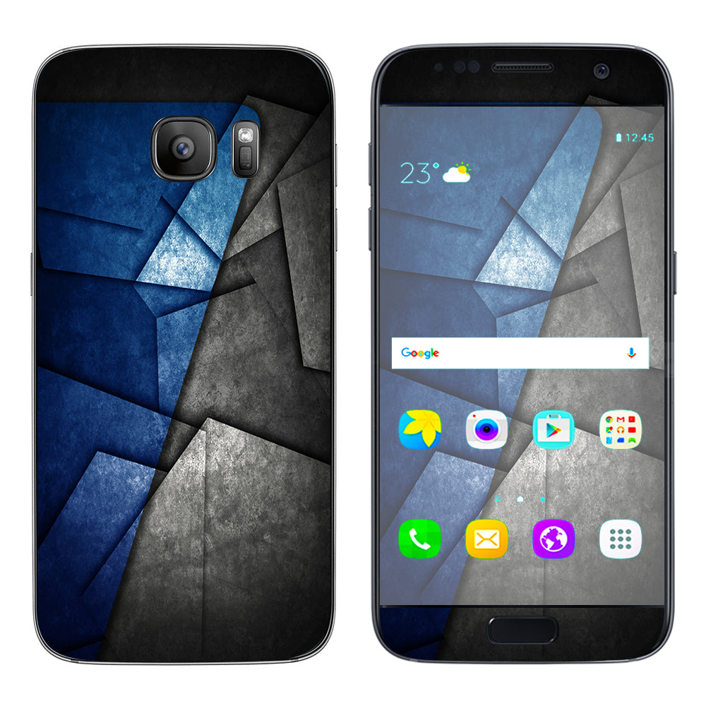  Abstract Panels Metal Samsung Galaxy S7 Skin