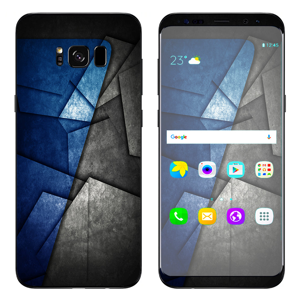  Abstract Panels Metal Samsung Galaxy S8 Plus Skin