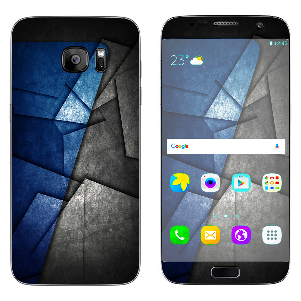  Abstract Panels Metal Samsung Galaxy S7 Edge Skin