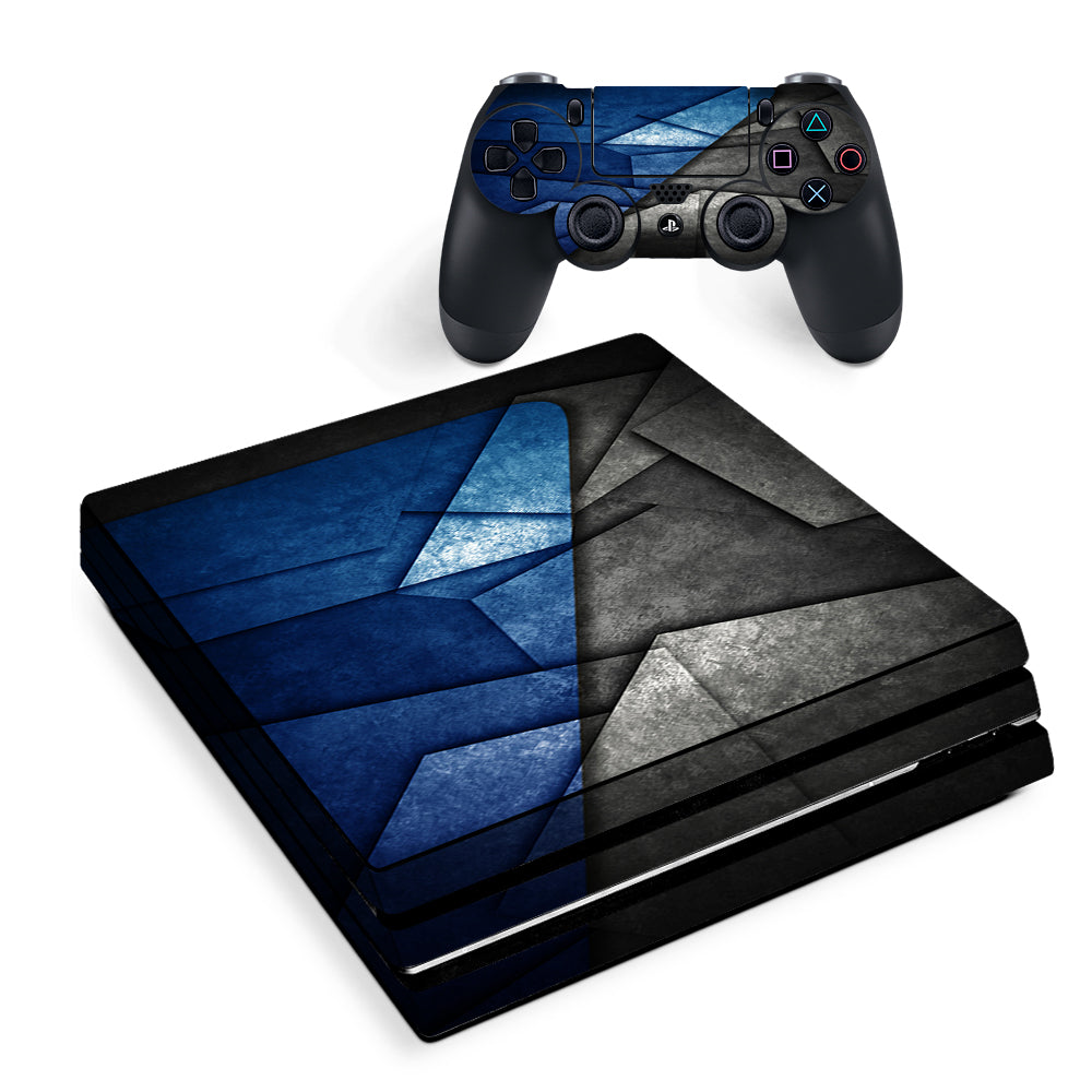 Abstract Panels Metal Sony PS4 Pro Skin
