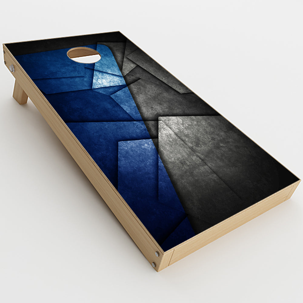  Abstract Panels Metal Cornhole Game Boards  Skin