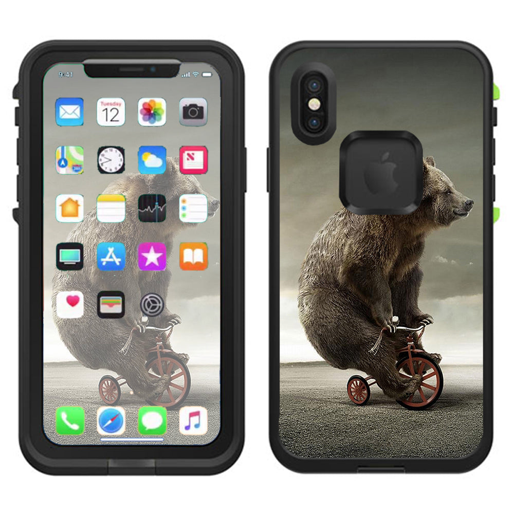  Bear Riding Tricycle Lifeproof Fre Case iPhone X Skin