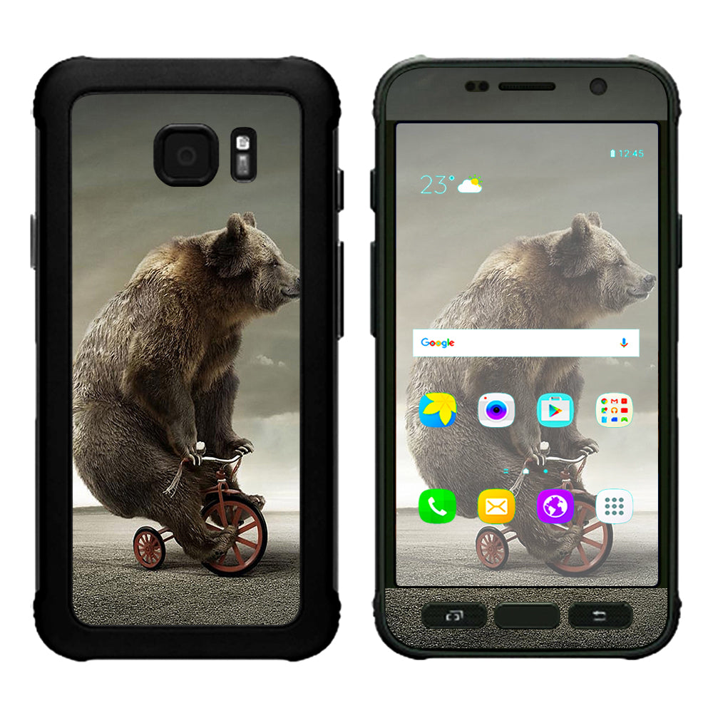  Bear Riding Tricycle Samsung Galaxy S7 Active Skin