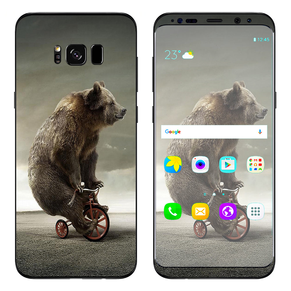  Bear Riding Tricycle Samsung Galaxy S8 Skin