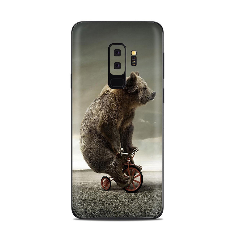  Bear Riding Tricycle Samsung Galaxy S9 Plus Skin