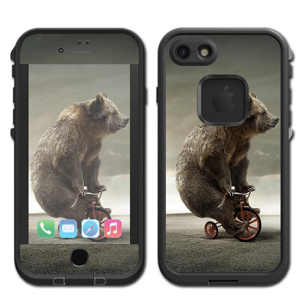 Bear Riding Tricycle Lifeproof Fre iPhone 7 or iPhone 8 Skin