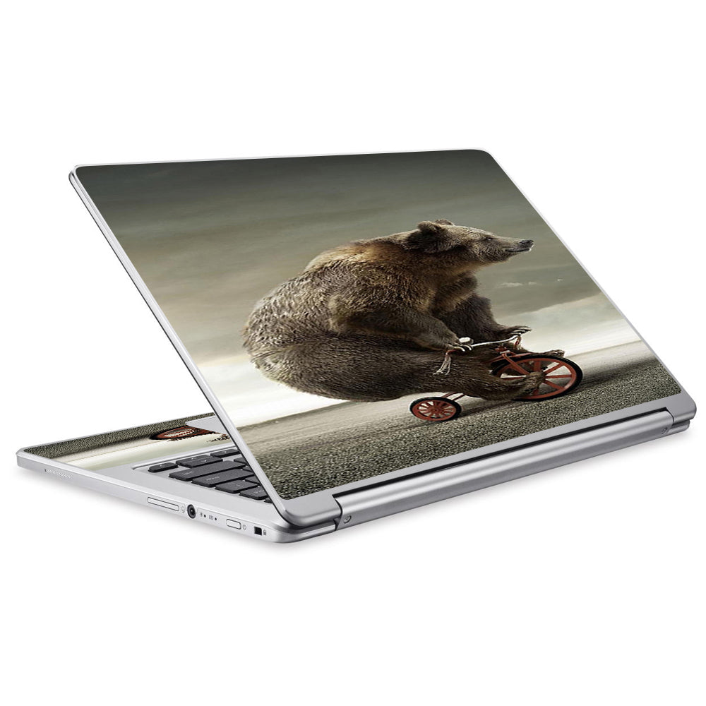 Bear Riding Tricycle Acer Chromebook R13 Skin