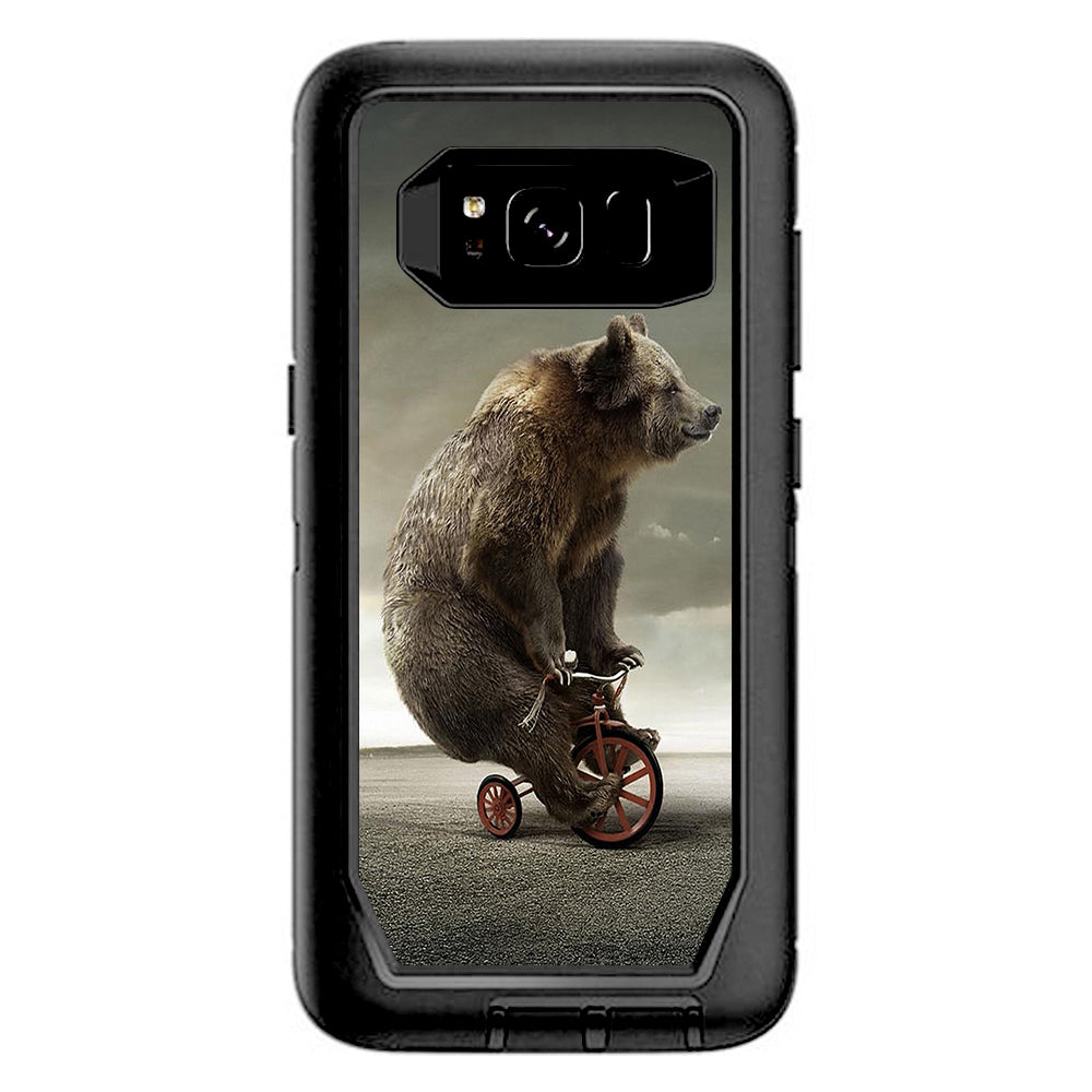  Bear Riding Tricycle Otterbox Defender Samsung Galaxy S8 Skin