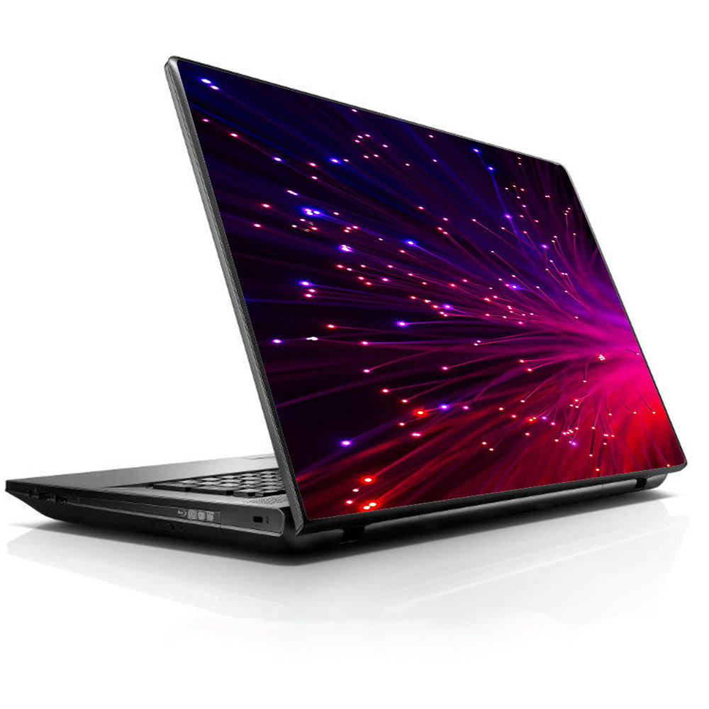  Fiber Optics Red Needles Space Universal 13 to 16 inch wide laptop Skin