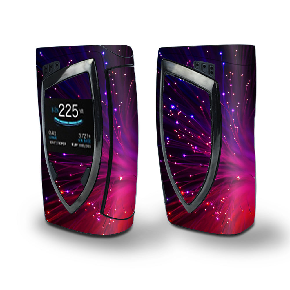 Skin Decal Vinyl Wrap for Smok Devilkin Kit 225w (includes TFV12 Prince Tank Skins) Vape Skins Stickers Cover / Fiber Optics Red Needles Space