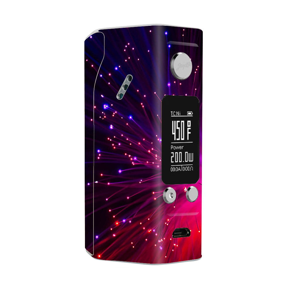  Fiber Optics Red Needles Space Wismec Reuleaux RX200S Skin