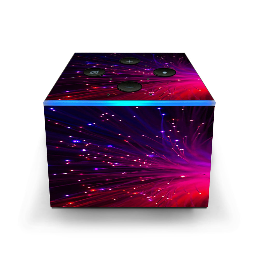  Fiber Optics Red Needles Space Amazon Fire TV Cube Skin