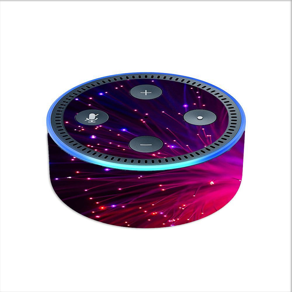  Fiber Optics Red Needles Space Amazon Echo Dot 2nd Gen Skin