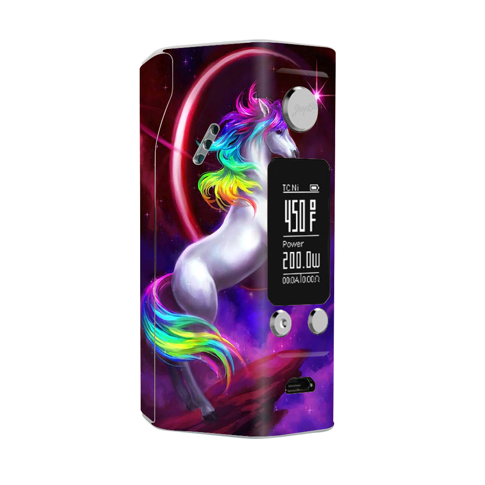 Skin Decal for Wismec Reuleaux RX200S Vape Mod / Unicorn Rainbows Space itsaskin.com Skin Decal for Wismec Reuleaux RX200S Vape Mod / Unicorn Rainbows Space itsaskin.com