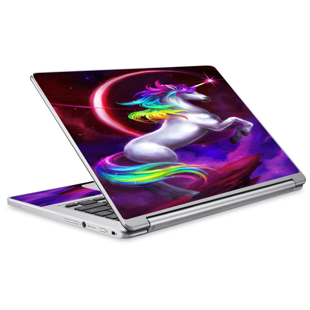  Unicorn Rainbows Space Acer Chromebook R13 Skin