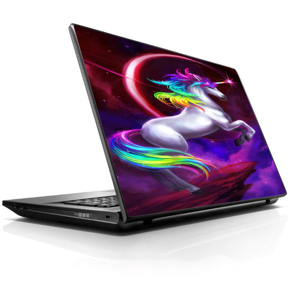  Unicorn Rainbows Space Universal 13 to 16 inch wide laptop Skin
