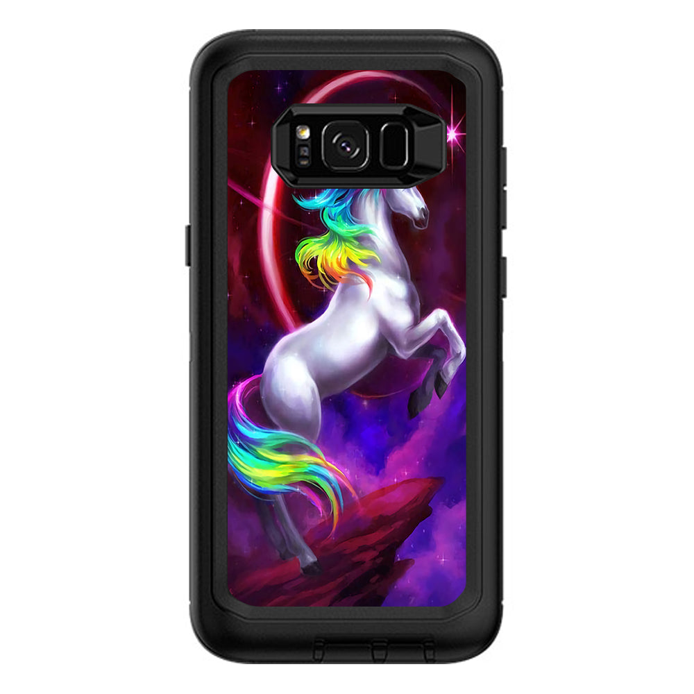  Unicorn Rainbows Space Otterbox Defender Samsung Galaxy S8 Plus Skin