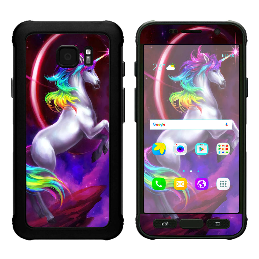  Unicorn Rainbows Space Samsung Galaxy S7 Active Skin