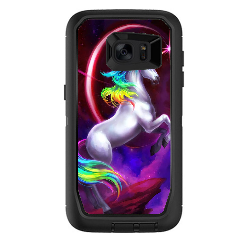  Unicorn Rainbows Space Otterbox Defender Samsung Galaxy S7 Edge Skin